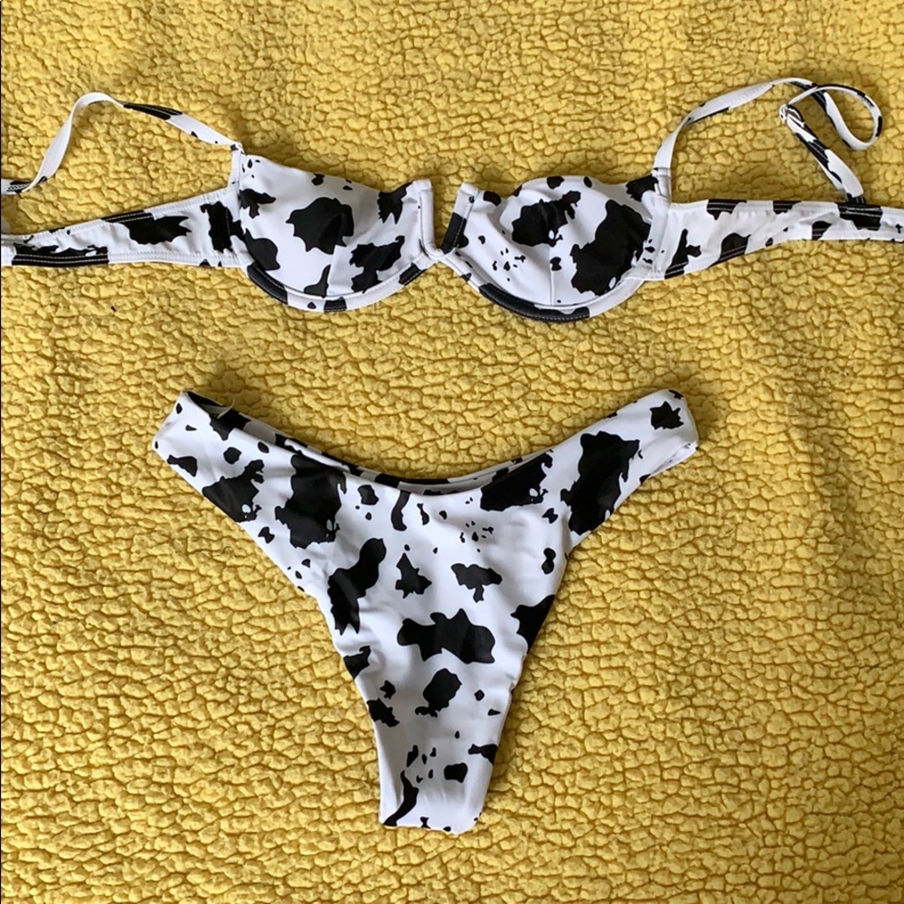 Cow print bikini